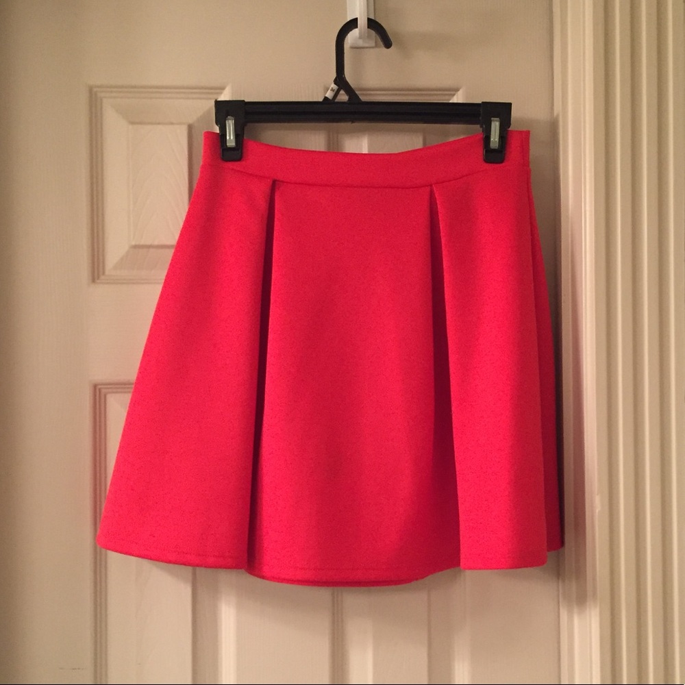 Red Skater Skirt